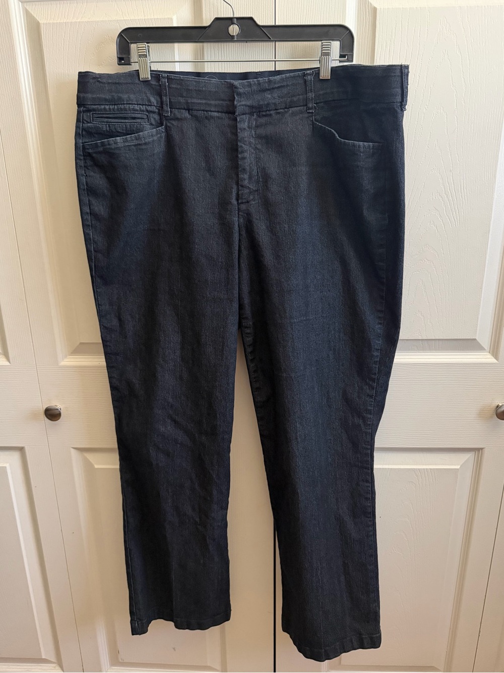 5 for $25! JM Collection Dark Wash Black Straight-Leg Jeans